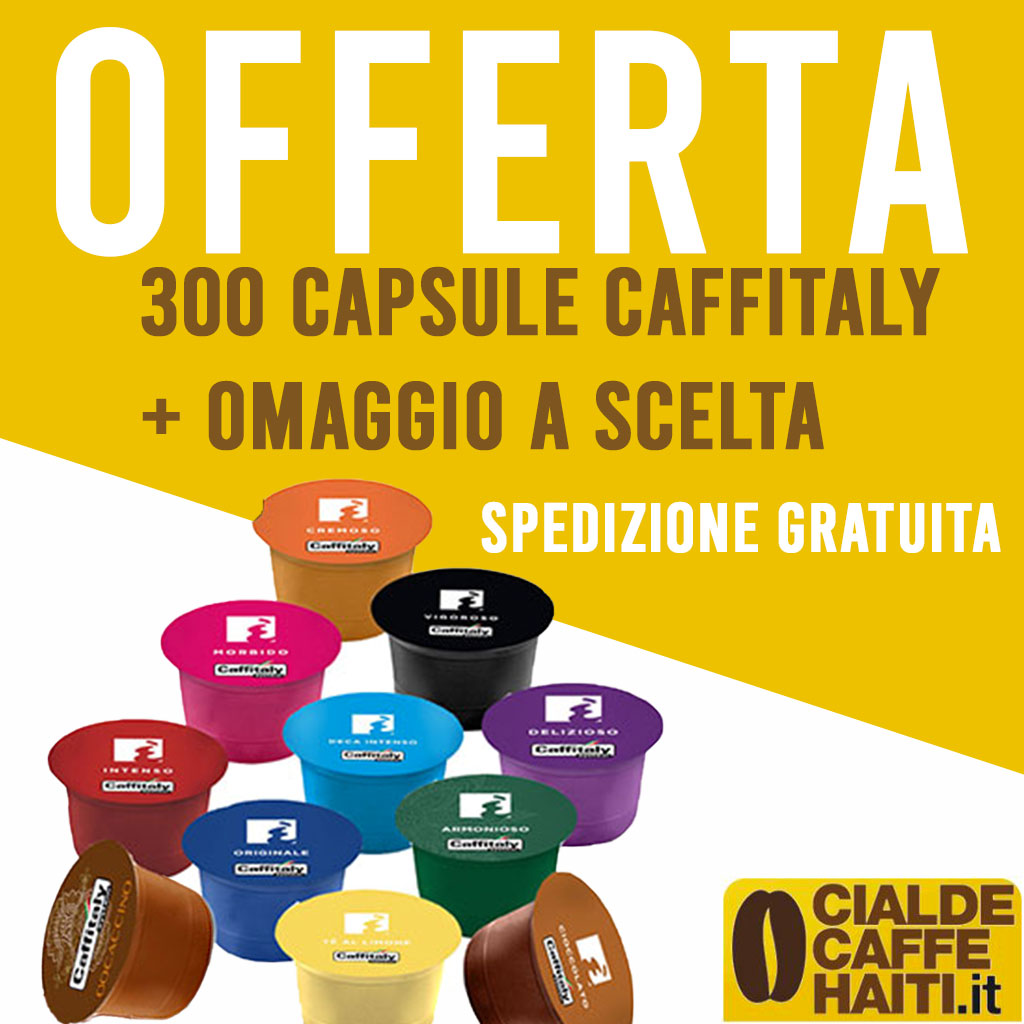 Offerta 300 capsule Caffitaly + OMAGGIO a Scelta