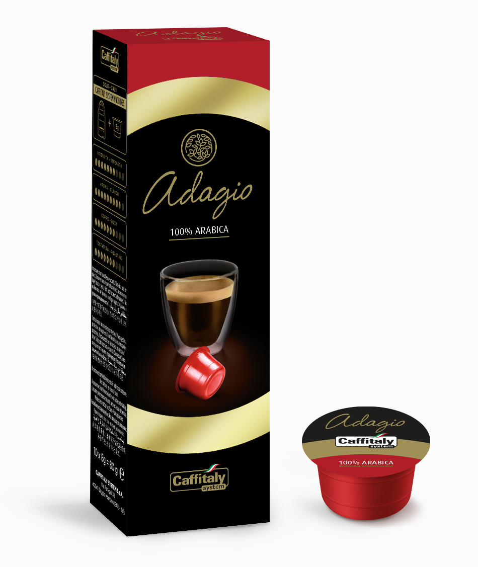 Capsule Caffitaly - Adagio 100% Arabica